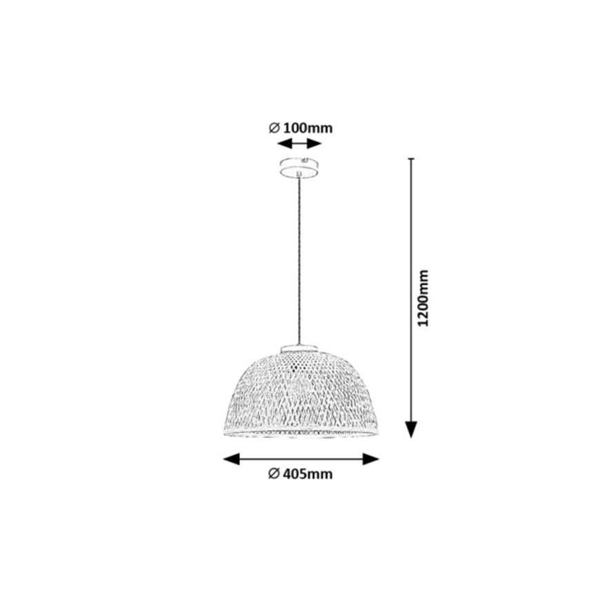 Rabalux - Pendel 1xE27/25W/230V Rattan