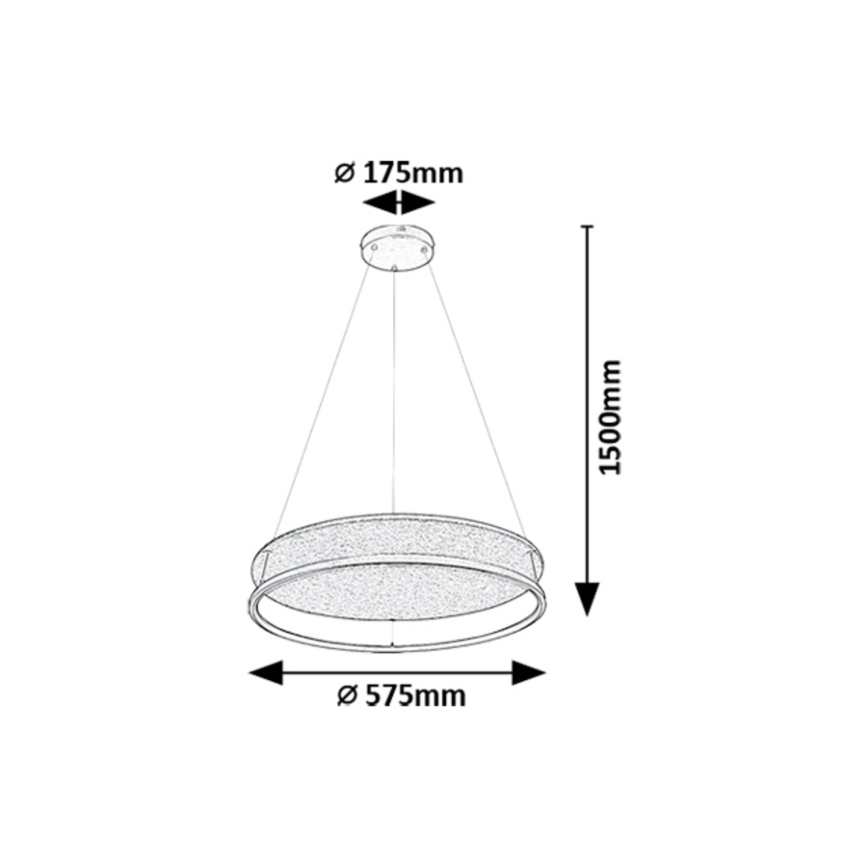 Rabalux - LED pendel LED/40W/230V 3000/4000K