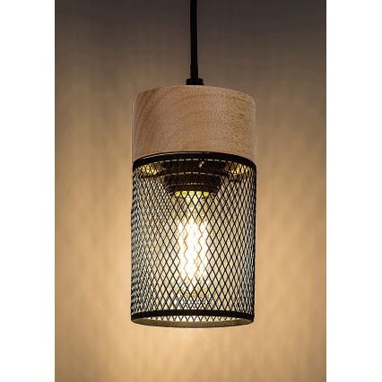 Rabalux - Loftlampe på kabel 1xE27/25W/230V bøg