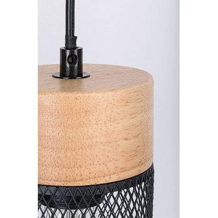 Rabalux - Loftlampe med ledning 3xE27/25W/230V bøg
