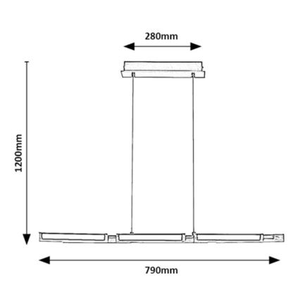 Rabalux - LED pendel LED/30W/230V 3000K