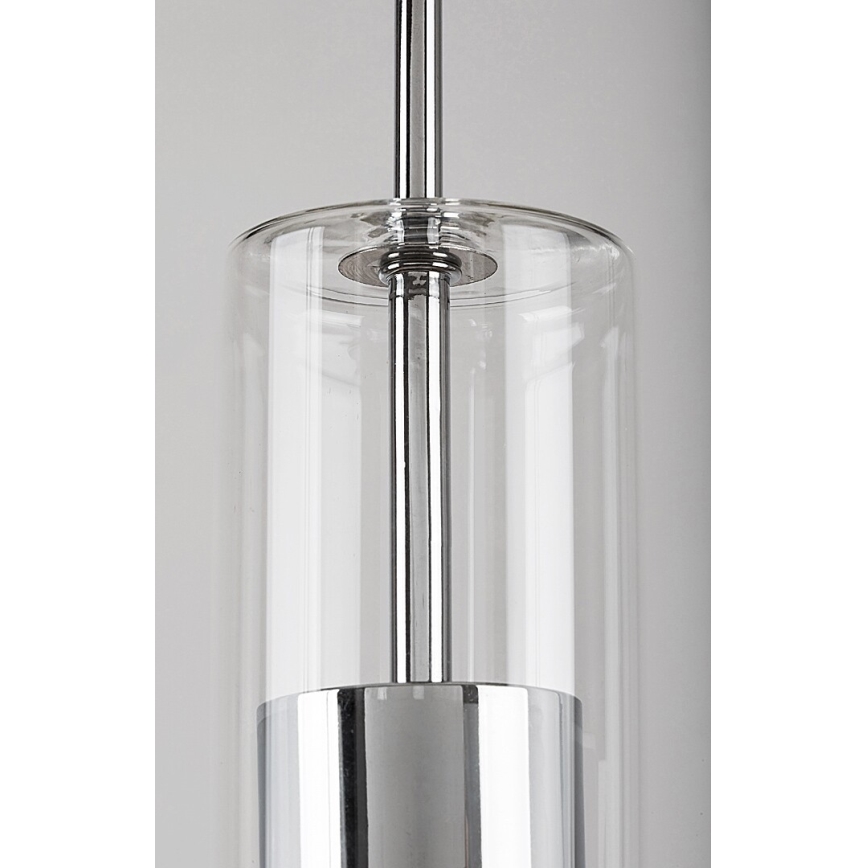 Rabalux - Pendel 1xGU10/50W/230V transparent/skinnende krom
