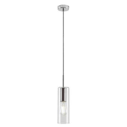 Rabalux - Pendel 1xE27/40W/230V transparent/skinnende krom