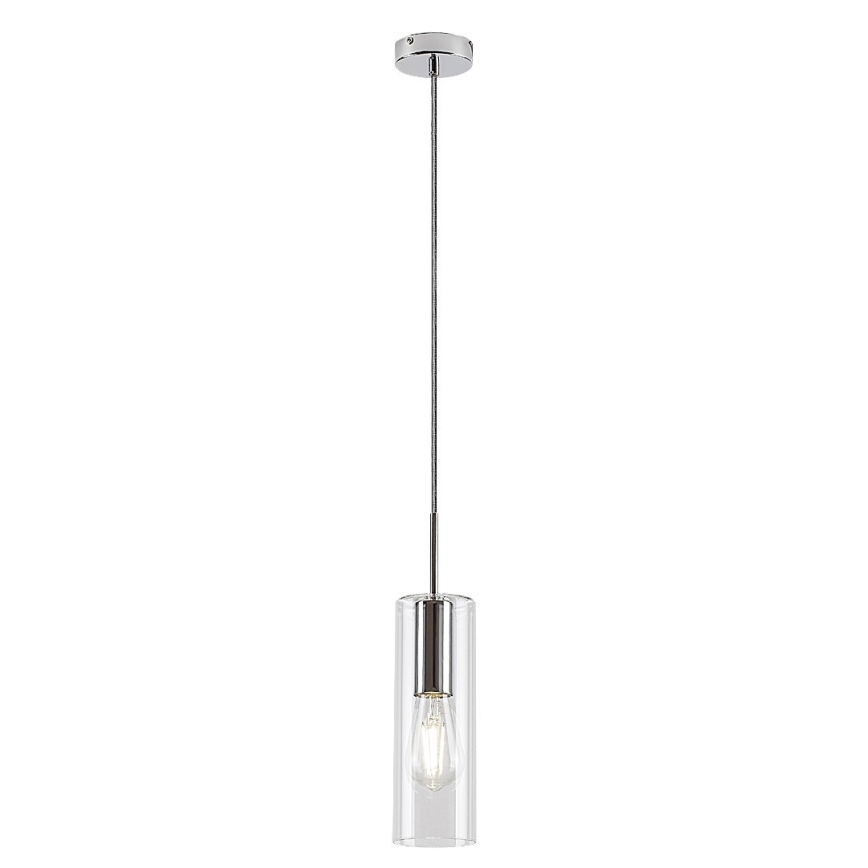 Rabalux - Pendel 1xE27/40W/230V transparent/skinnende krom