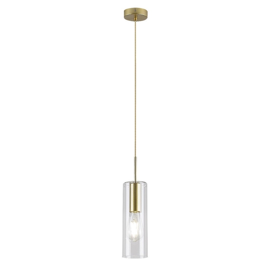 Rabalux - Pendel 1xE27/40W/230V transparent/guldfarvet