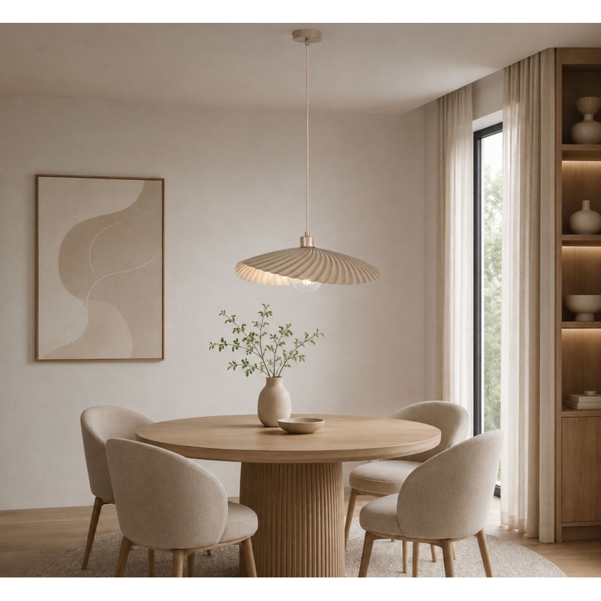 Rabalux - Pendel med ledning 1xE27/40W/230V beige