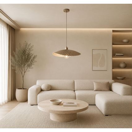 Rabalux - Pendel med ledning 1xE27/40W/230V beige