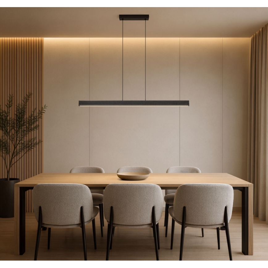 Rabalux - LED lysekrone på wire LED/19W/230V 4000K sort