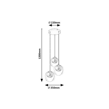 Rabalux - Pendel 3xE14/15W/230V