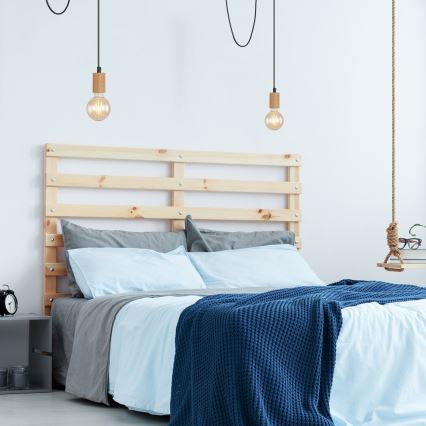 Rabalux - Loftlampe på kabel 1xE27/60W/230V bøg