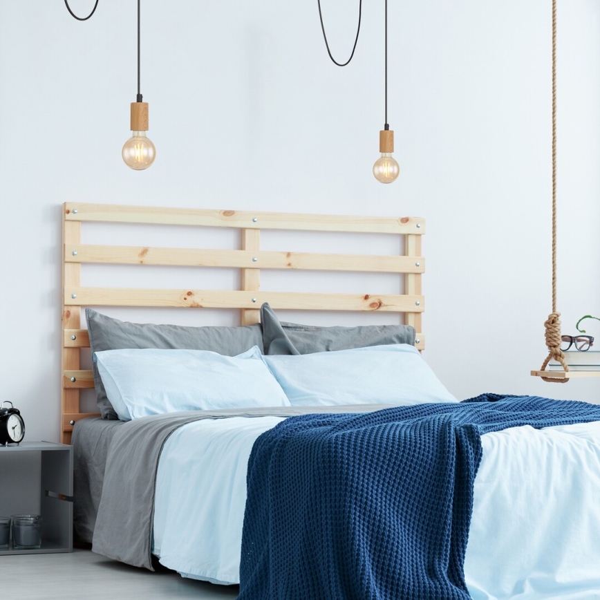 Rabalux - Loftlampe på kabel 1xE27/60W/230V bøg