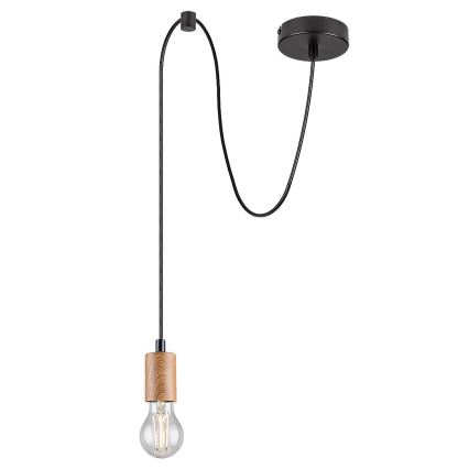 Rabalux - Loftlampe på kabel 1xE27/60W/230V bøg