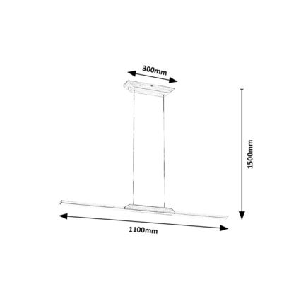 Rabalux - LED pendel LED/26W/230V 4000K bøg