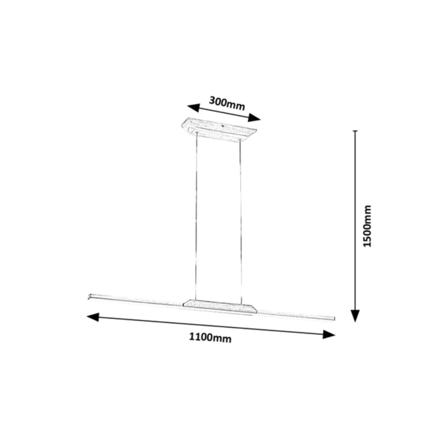 Rabalux - LED pendel LED/26W/230V 4000K bøg