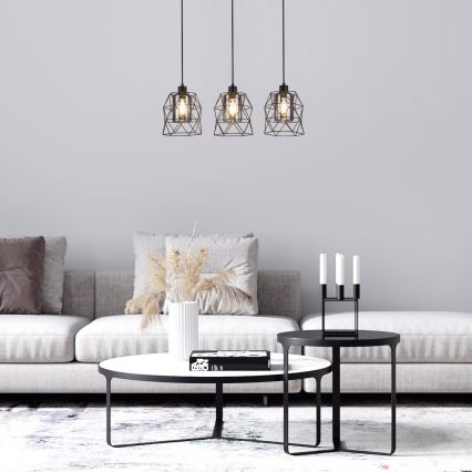Rabalux - Loftlampe med ledning 3xE27/40W/230V