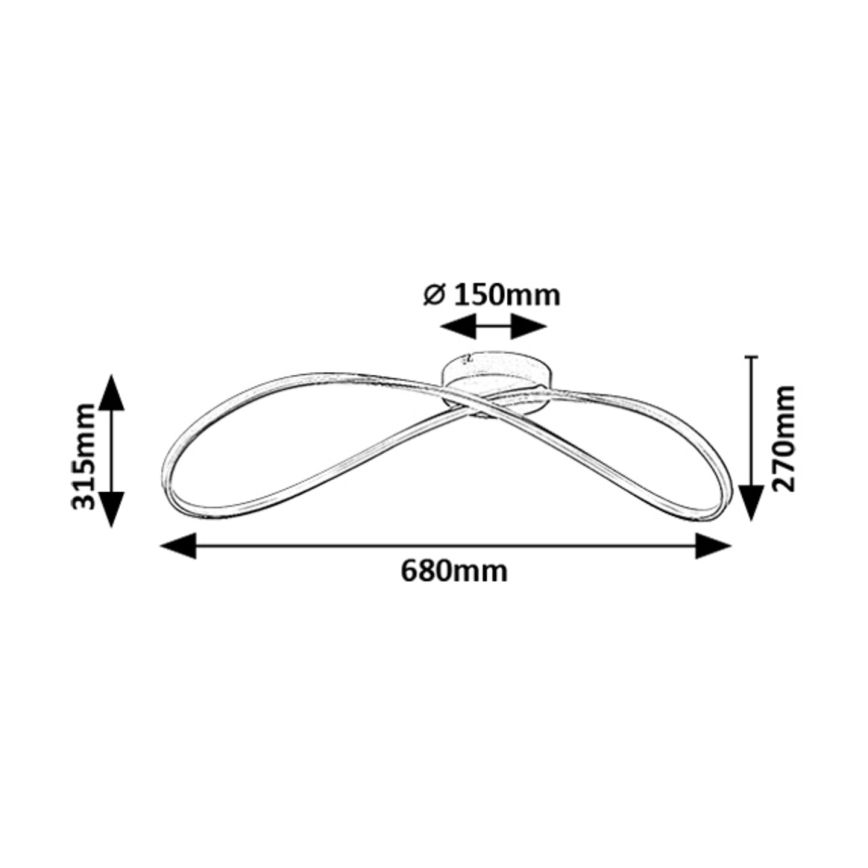 Rabalux - LED loftlampe LED/30W/230V 3000K