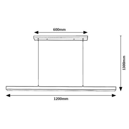 Rabalux - LED pendel LED/30W/230V 4000K sort