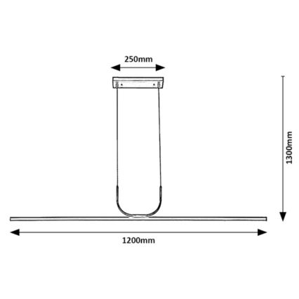 Rabalux - LED pendel LED/25W/230V 3000K krom