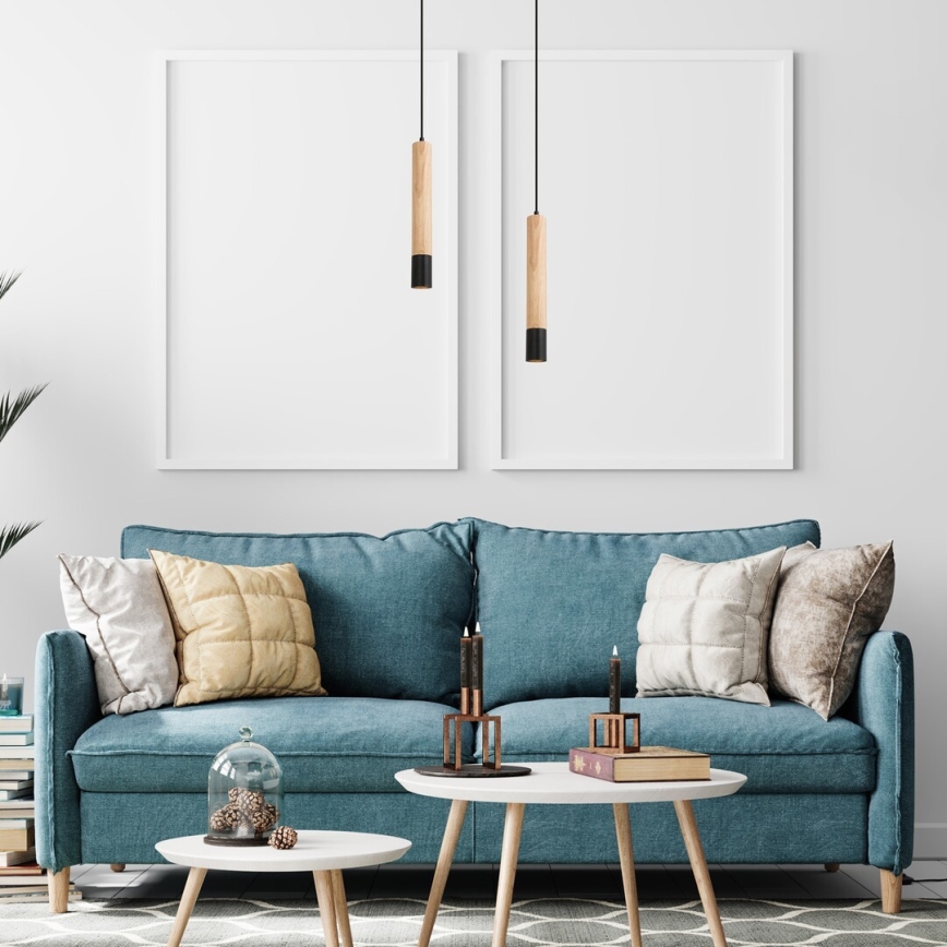 Rabalux - Loftlampe på ledning 1xGU10/50W/230V bøg