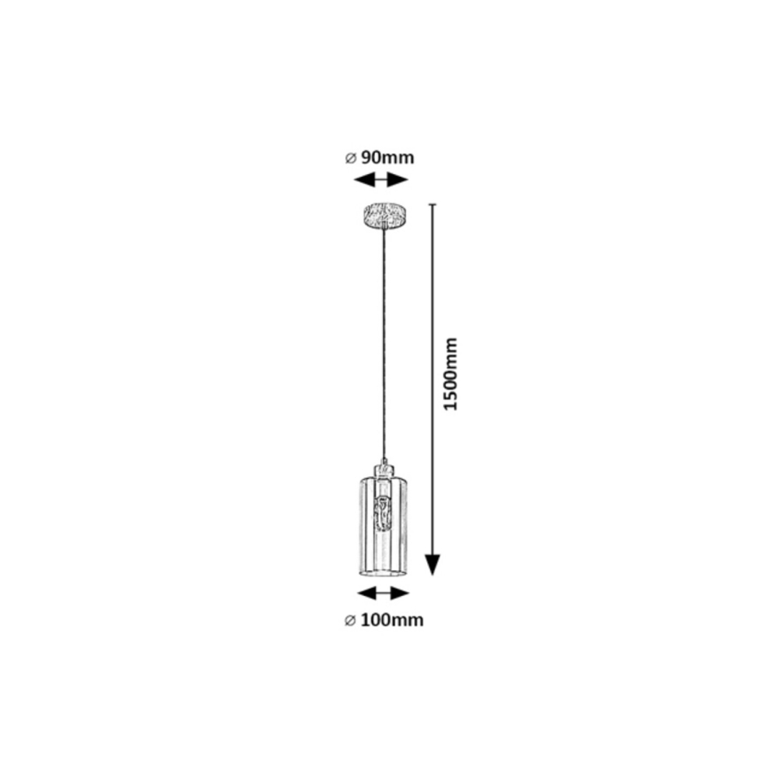 Rabalux - Loftlampe med ledning 1xE27/25W/230V eg