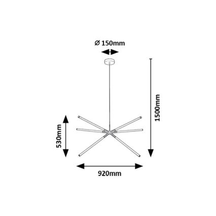Rabalux - LED pendel LED/36W/230V 3000K