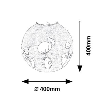 Rabalux - Lampeskærm til børnependel max. 40W diameter 40 cm