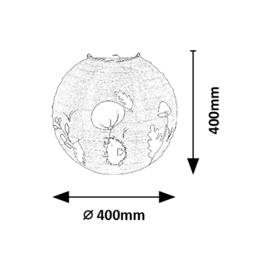 Rabalux - Lampeskærm til børnependel max. 40W diameter 40 cm