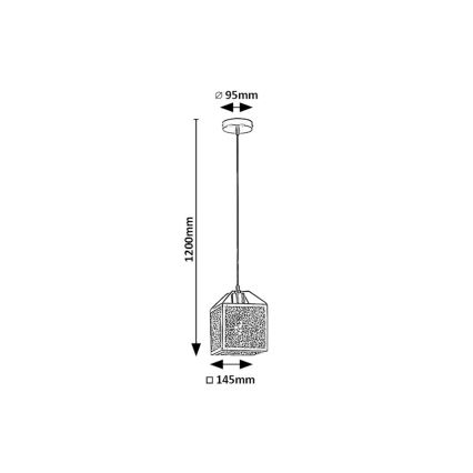 Rabalux - Pendel 1xE27/40W/230V sort