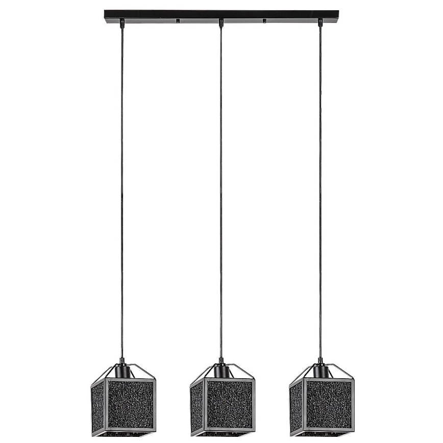 Rabalux - Pendel 3xE27/40W/230V sort