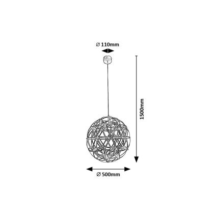 Rabalux - LED pendel LED/16W/230V 3000K skinnende krom
