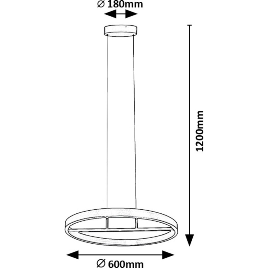 Rabalux - LED pendel LED/42W/230V guldfarvet