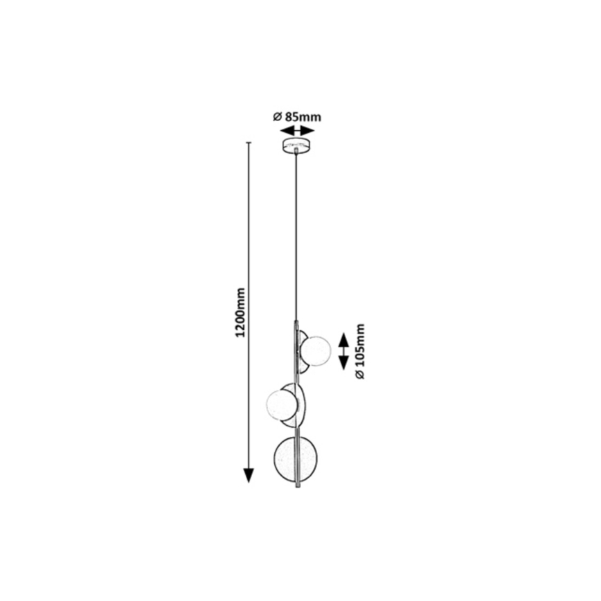 Rabalux - Pendel 3xG9/5W/230V
