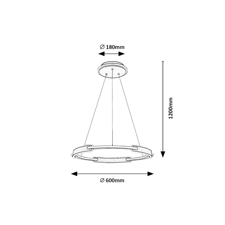 Rabalux - LED pendel LED/45W/230V 3000K/4000K