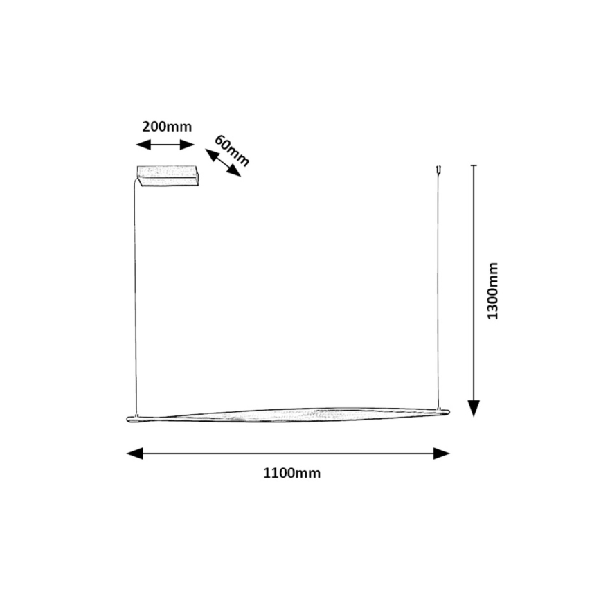 Rabalux - LED pendel LED/28W/230V