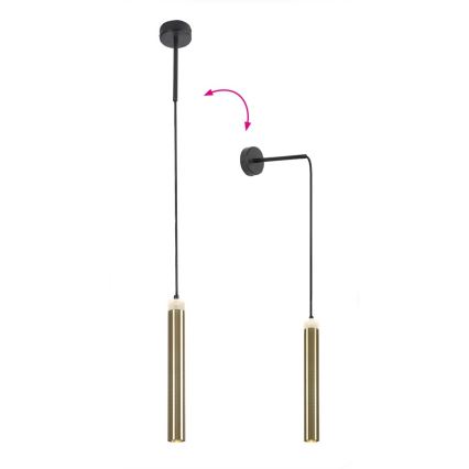 Rabalux - LED pendel LED/10W/230V 4000K sort/guldfarvet