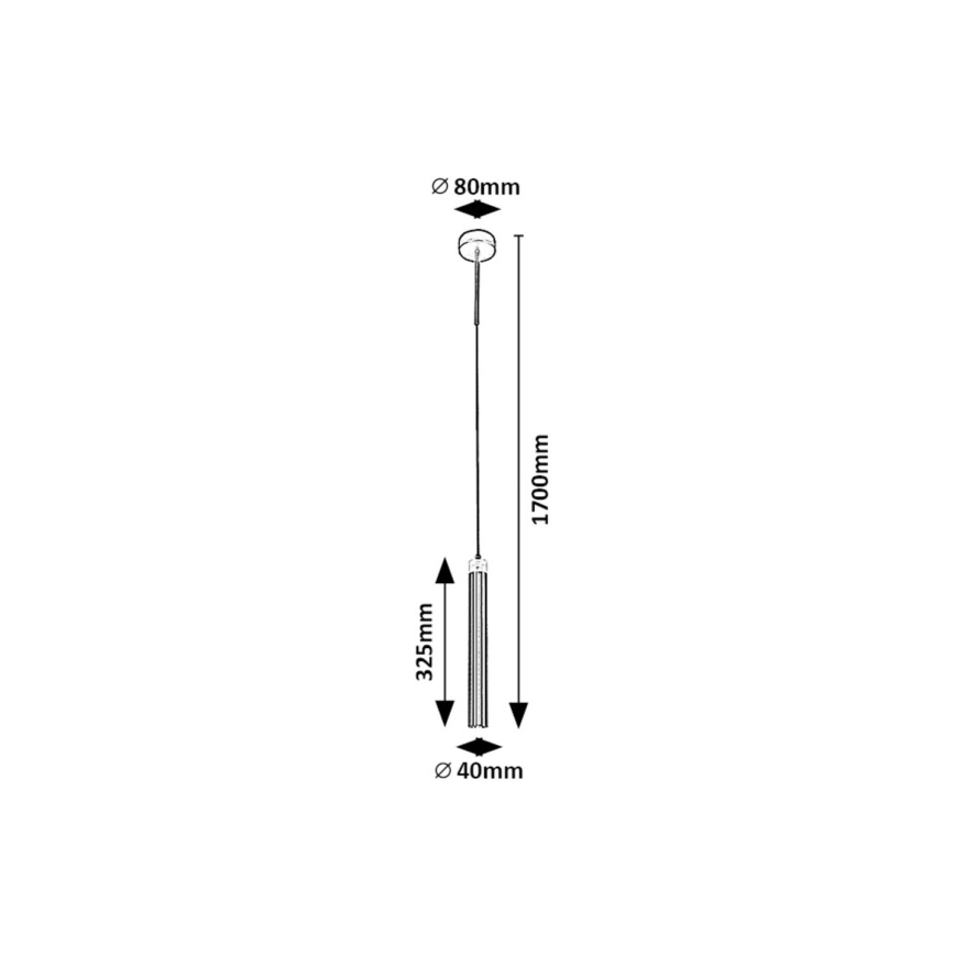 Rabalux - LED pendel LED/10W/230V 4000K sort/guldfarvet