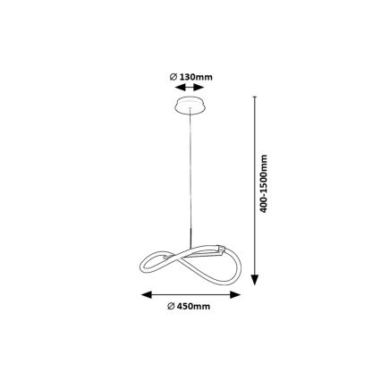 Rabalux - LED pendel LED/15W/230V 4000K