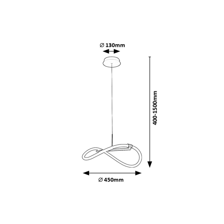 Rabalux - LED pendel LED/15W/230V 4000K