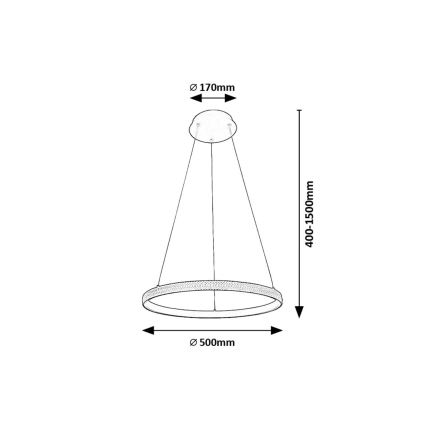 Rabalux - LED pendel LED/32W/230V 3000K