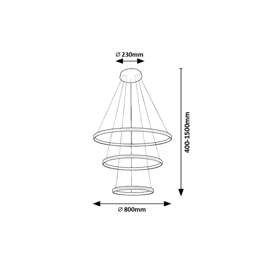 Rabalux - LED pendel LED/100W/230V 3000K