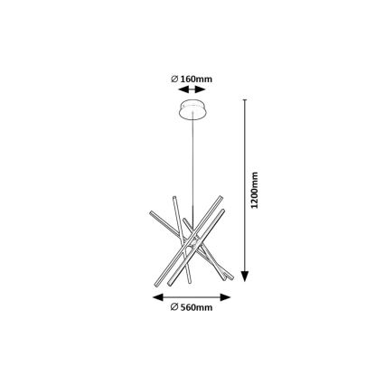 Rabalux - LED pendel LED/48W/230V 4000K