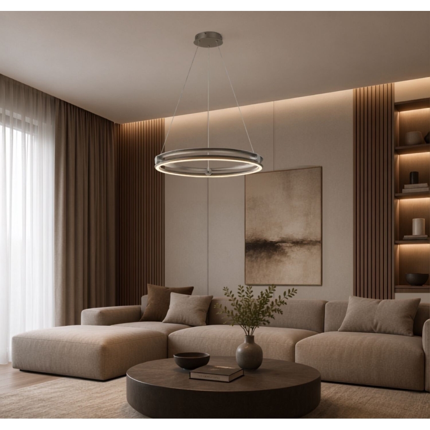 Rabalux - LED-dæmpbar pendel på wire LED/60W/230V 3000-6500K grå + fjernbetjening