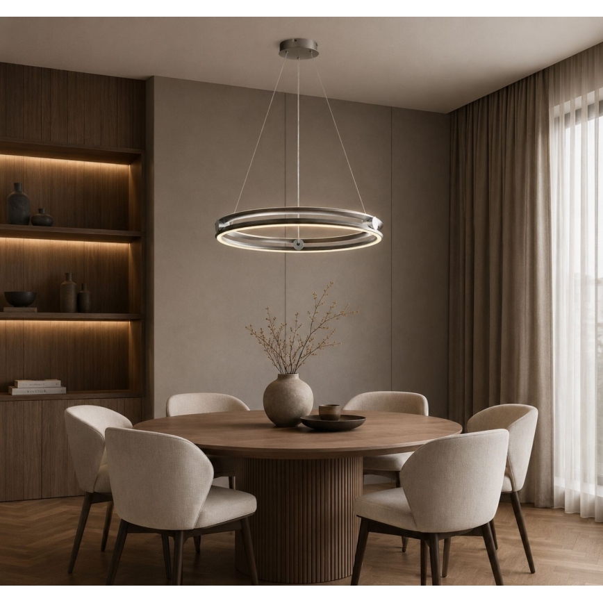 Rabalux - LED-dæmpbar pendel på wire LED/60W/230V 3000-6500K grå + fjernbetjening