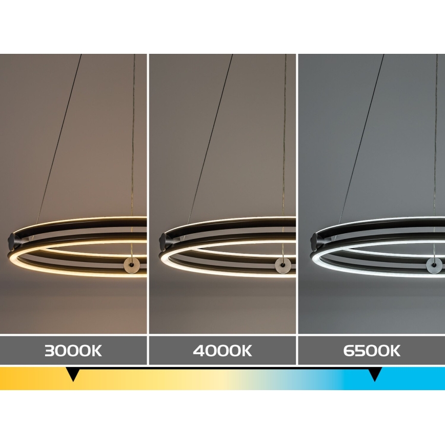Rabalux - LED-dæmpbar pendel på wire LED/60W/230V 3000-6500K grå + fjernbetjening