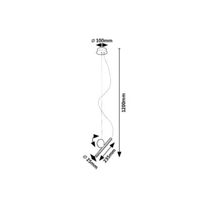 Rabalux - LED pendel LED/3W/230V 3000K