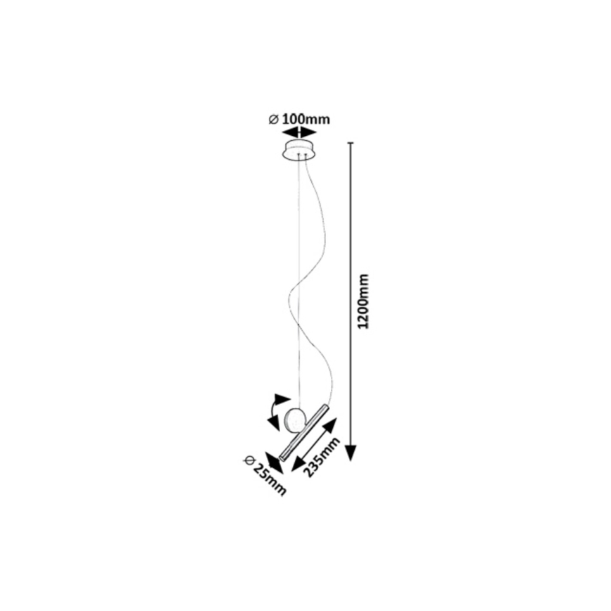 Rabalux - LED pendel LED/3W/230V 3000K
