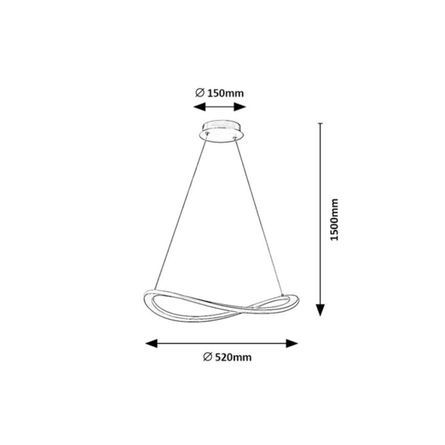 Rabalux - LED-pendel på wire LED/40W/230V 3000K