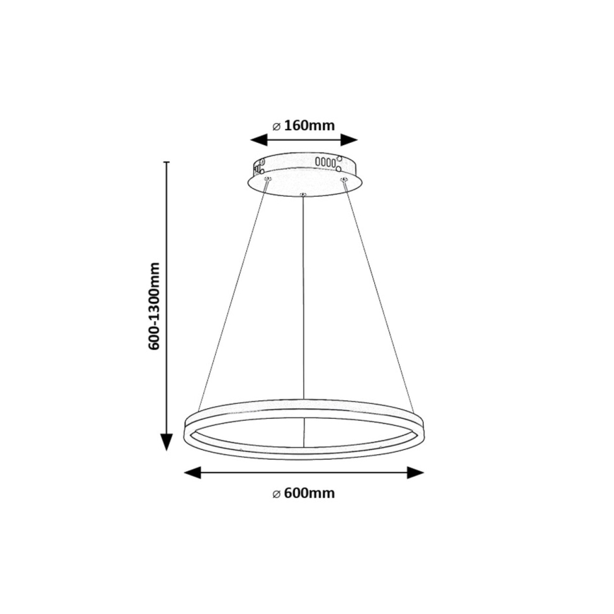 Rabalux - LED pendel LED/35W/230V 3000/4000/6500K
