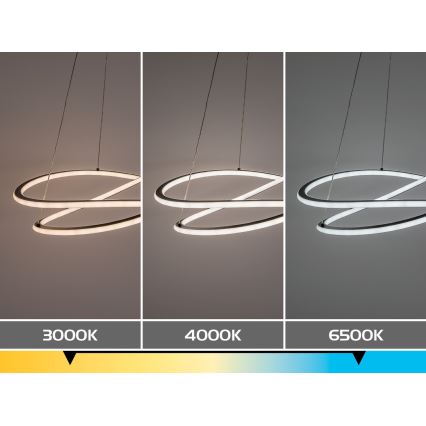 Rabalux - LED Dæmpbar pendel på kabel LED/75W/230V 3000-6500K + fjernbetjening
