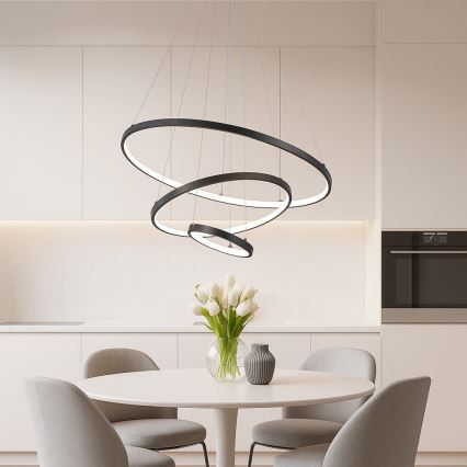 Rabalux - Dæmpbar LED-pendel på wire LED/90W/230V 3000-6500K + fjernbetjening